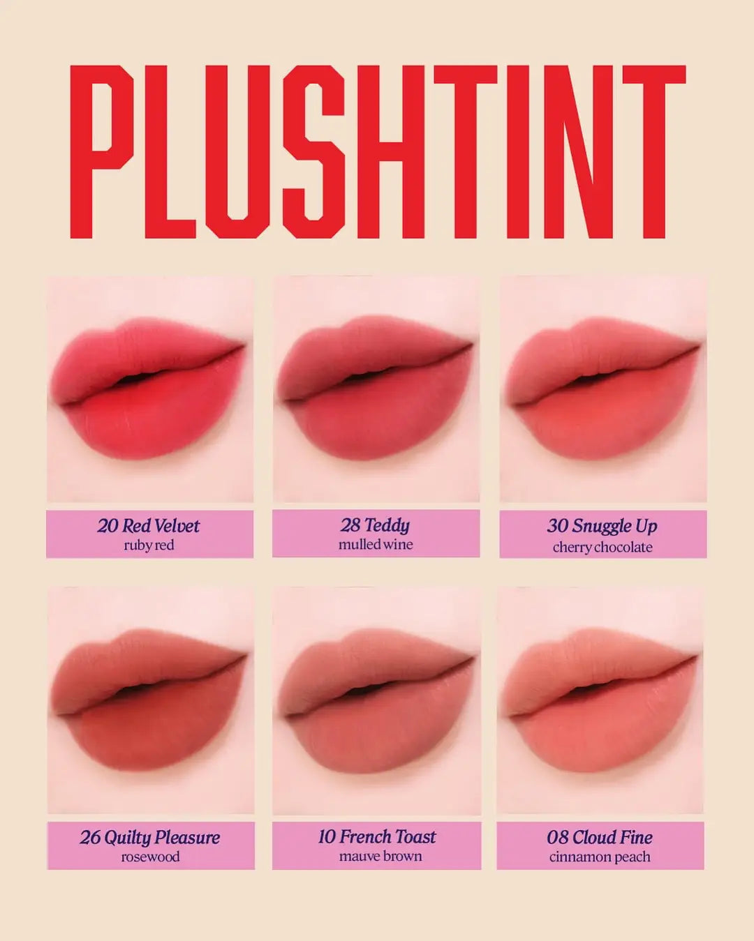 Benefit Cosmetics
Plushtint Moisturizing Matte Lip Tint