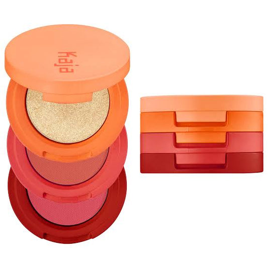 Kaja Beauty Bento Bouncy Matte & Shimmer Trio Poppy Champagne