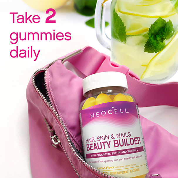 Neocell Hair, Skin, and Nails Beauty Builder Dietary Supplements-60 gummies