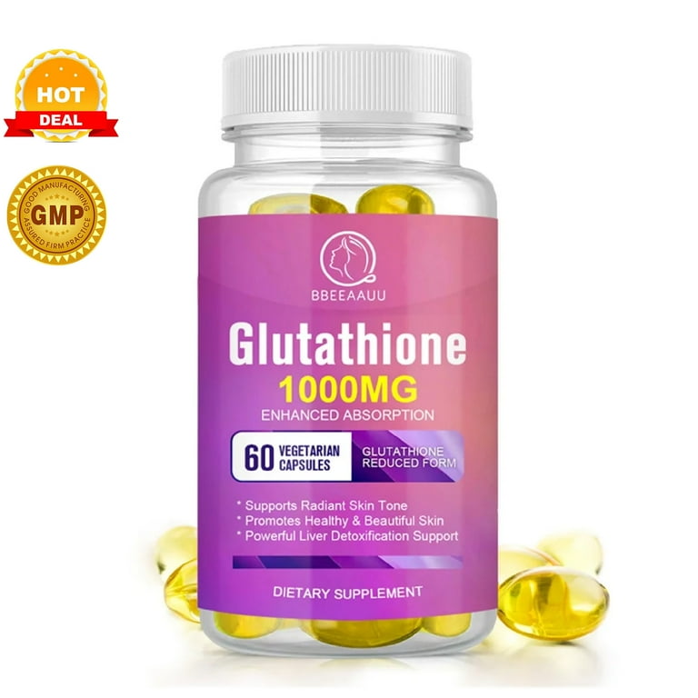 Bbeeaauu 1000mg Glutathione Pills 60 capsules