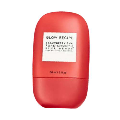 GLOW RECIPE – Strawberry BHA Pore Smooth Blur Drops – 30ml