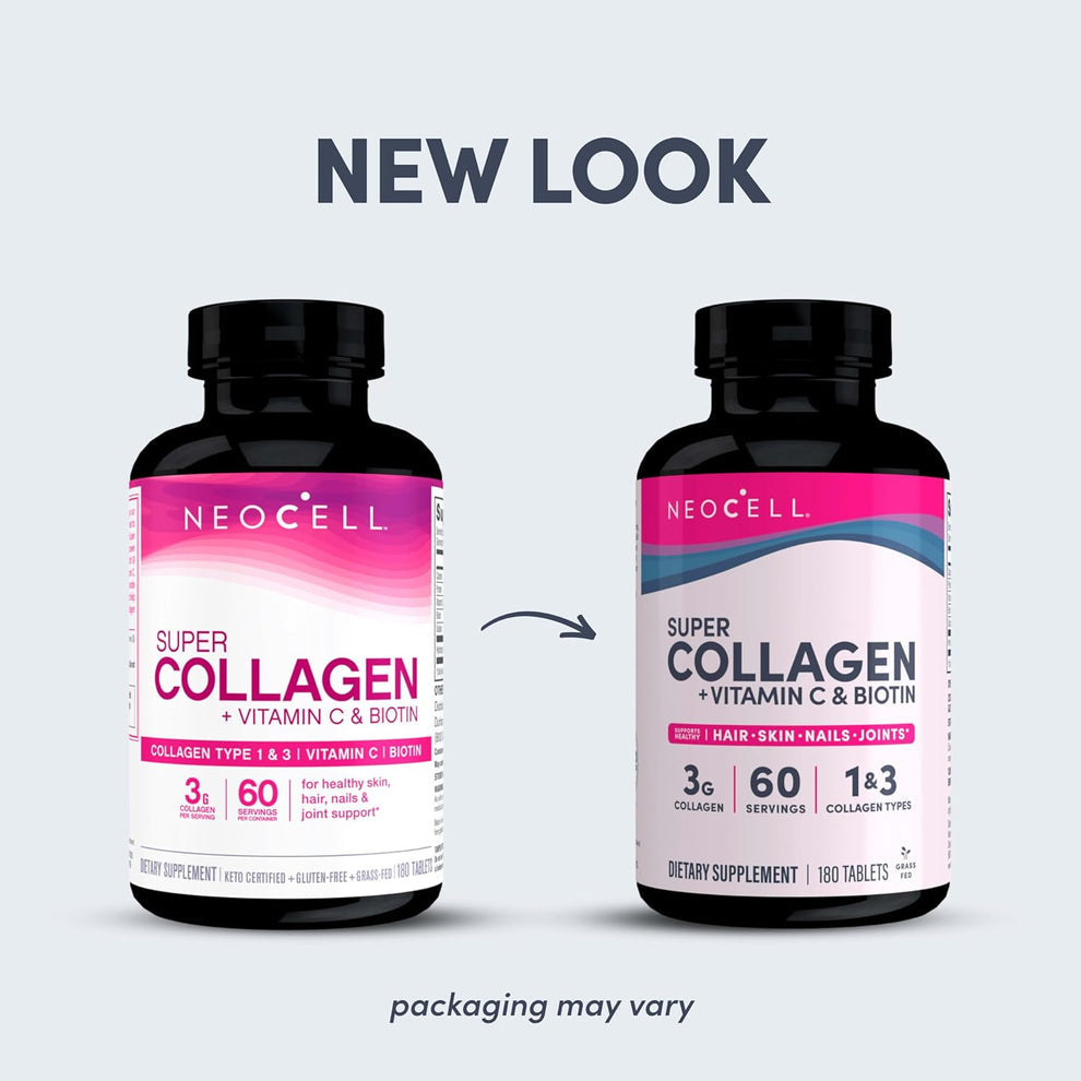 Neocell Super Collagen +Vitamin C & Biotin 180 capsules