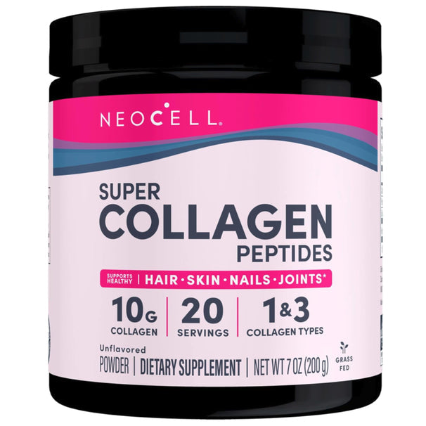 Neocell Super Collagen Peptides, Unflavored, 7 oz (200 g)