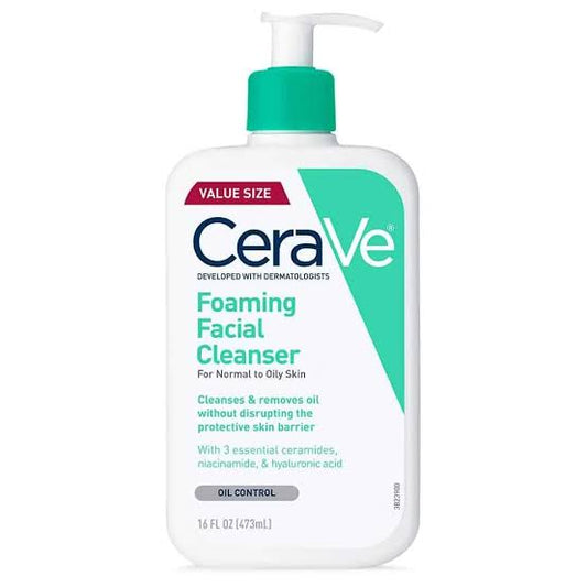 CeraVe Foaming Facial Cleanser Value Size, 16 fl oz 473ml