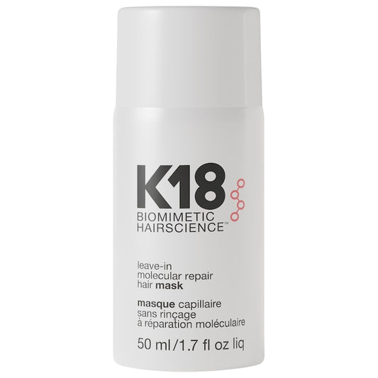 K18 Biomimetic Hairscience
Leave-In Molecular Repair Hair Mask 50ml