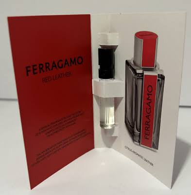 Ferragamo Red Leather Eau De Parfum Spray Sample 1.5ml