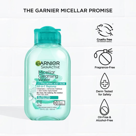 Garnier Micellar Water with Hyaluronic Acid and Aloe 100ml