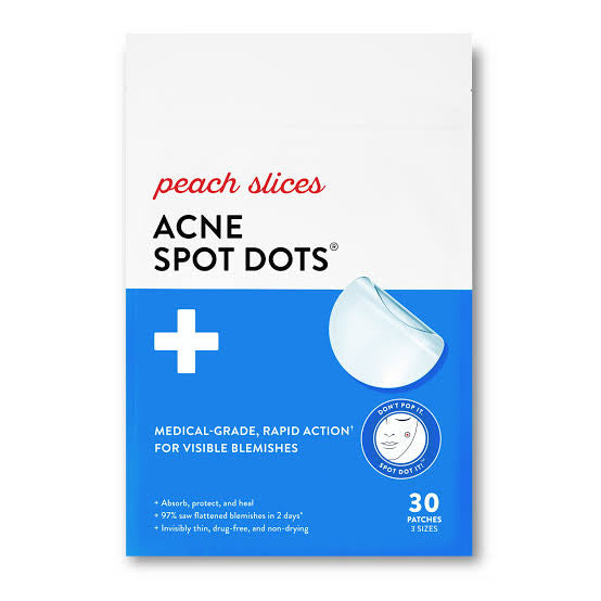 Peach Slices Acne Spot Dots, Hydrocolloid Pimple Patches