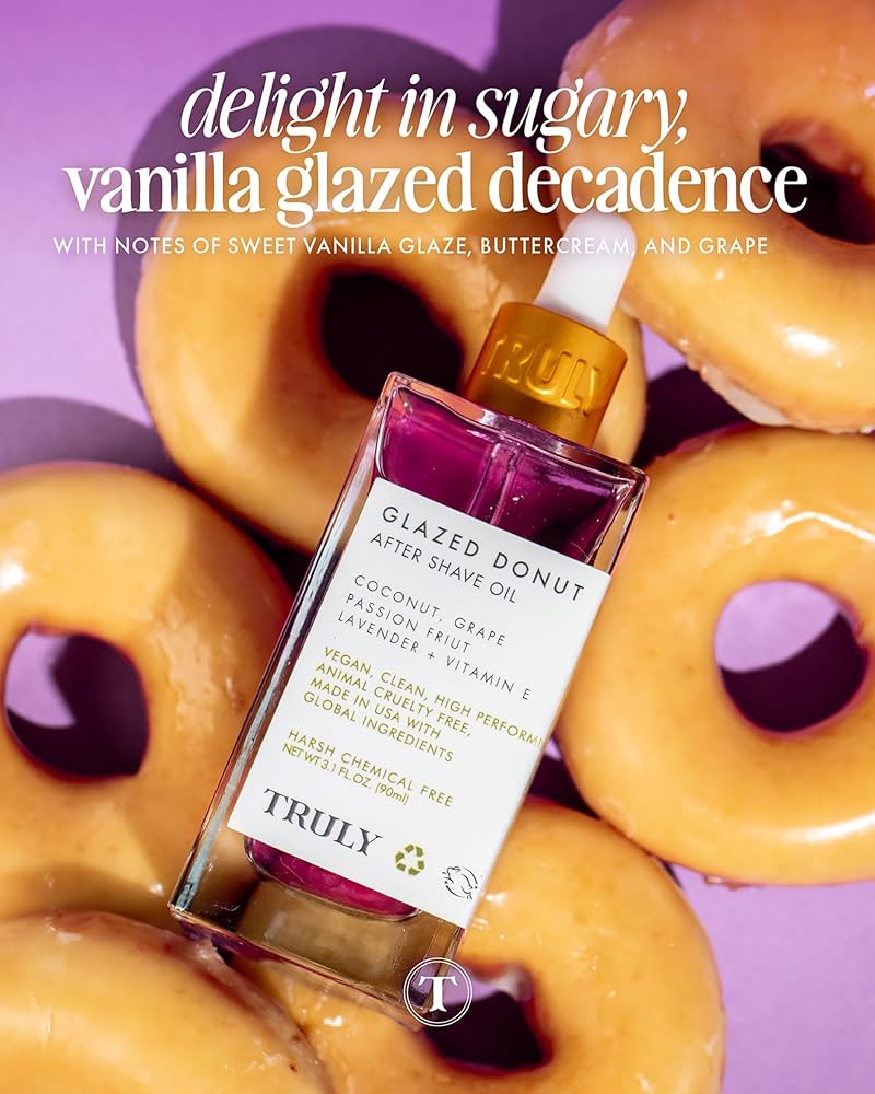 Truly Beauty Glazed Donut Shave Oil Mini After Shave Oil 20ml