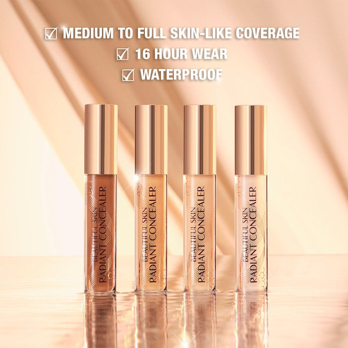 Charlotte Tilbury
Beautiful Skin Medium to Full Coverage Radiant Concealer with Hyaluronic Acid