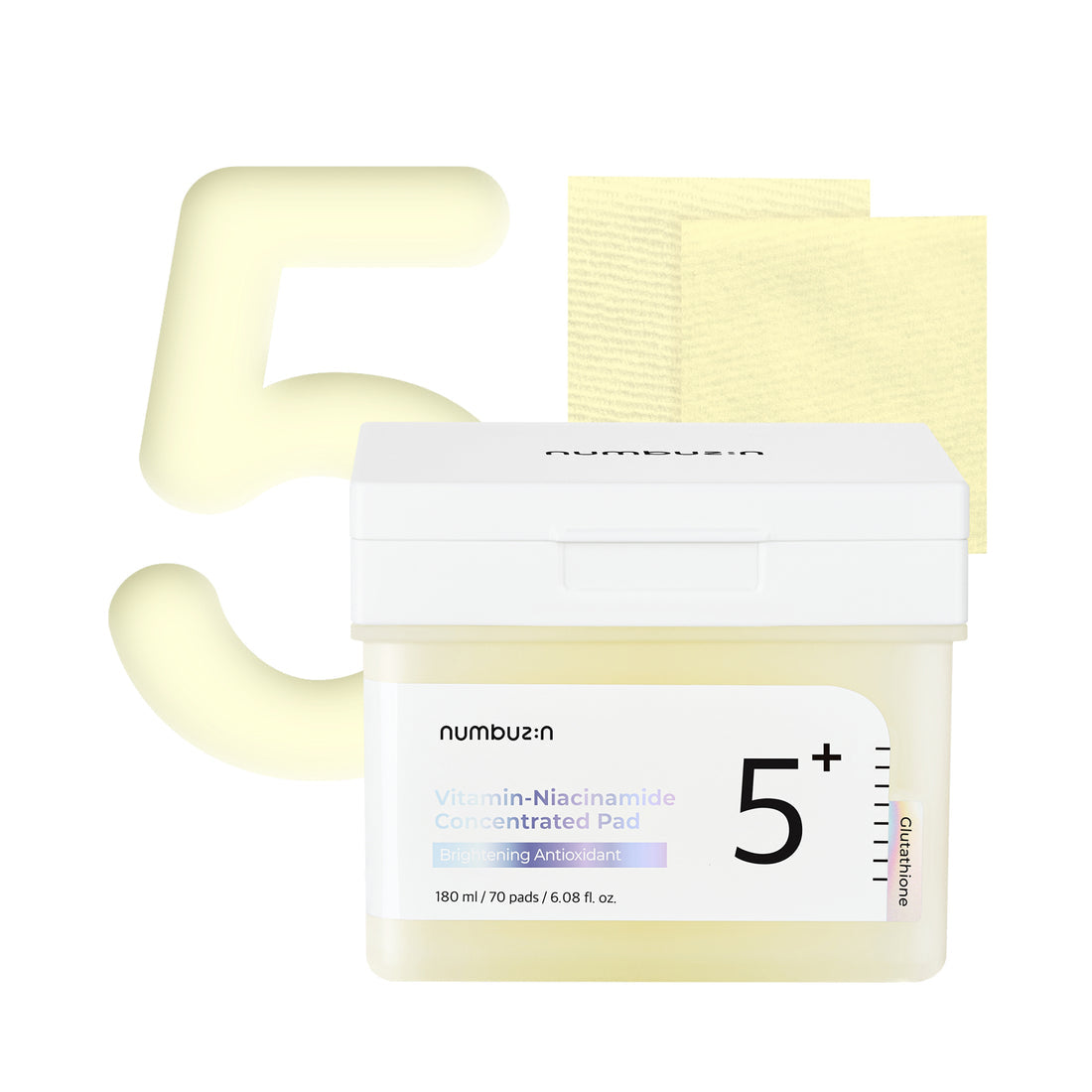 Numbuzin No.5 Vitamin Niacinamide Concentrated Toner Pad 70 Pads