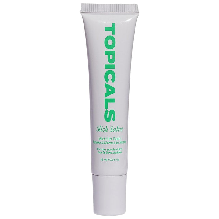 Topicals 
Slick Salve Glossy Lip Balm for Soothing + Hydration Mint