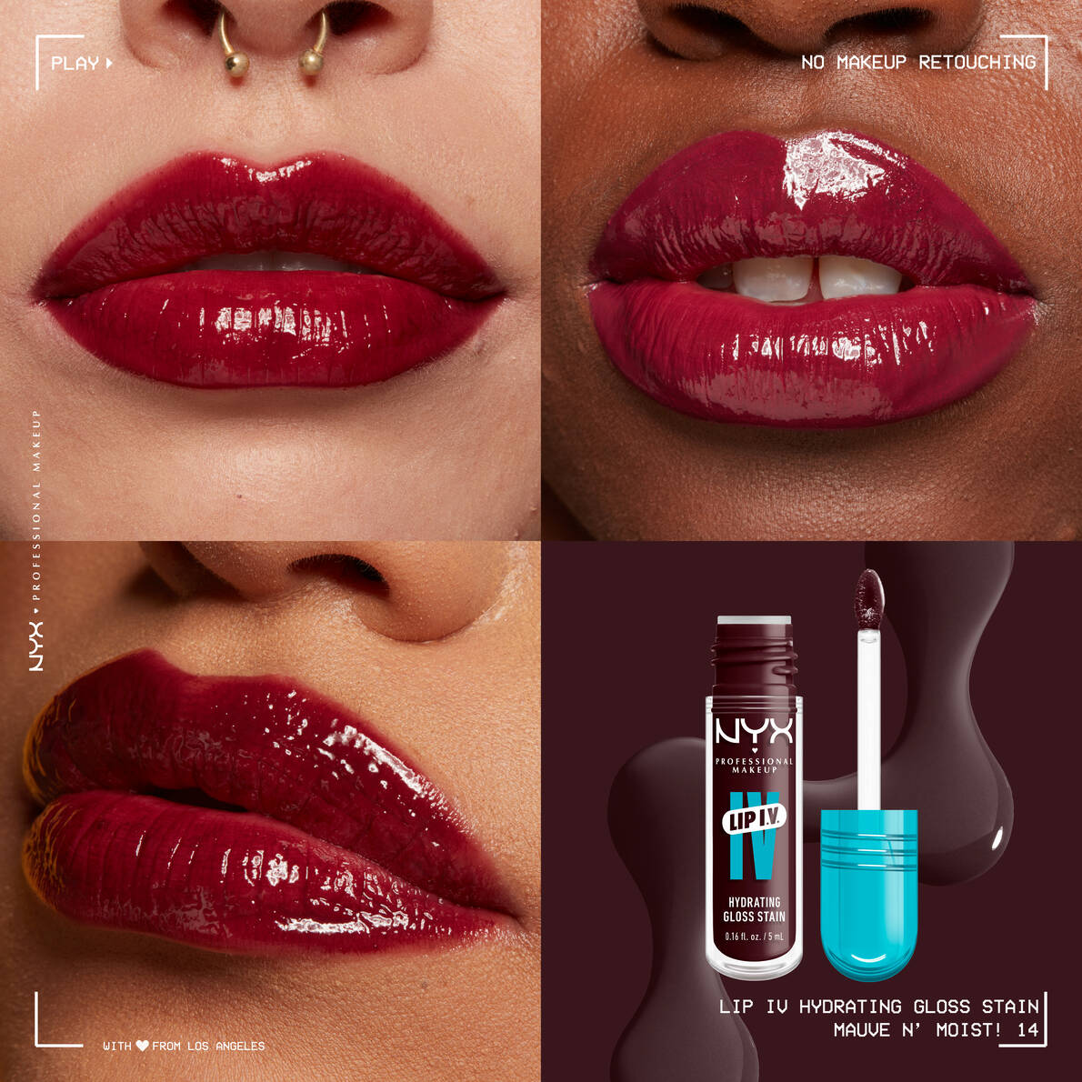 NYX Lip I.V. Hydrating Lip Gloss Stain