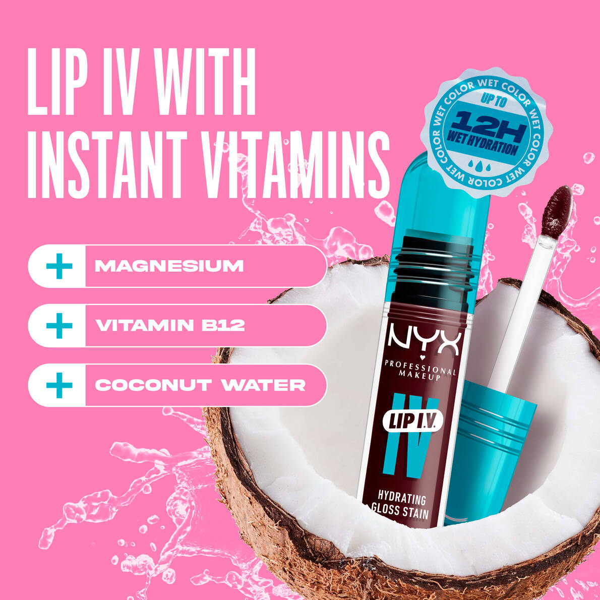 NYX Lip I.V. Hydrating Lip Gloss Stain