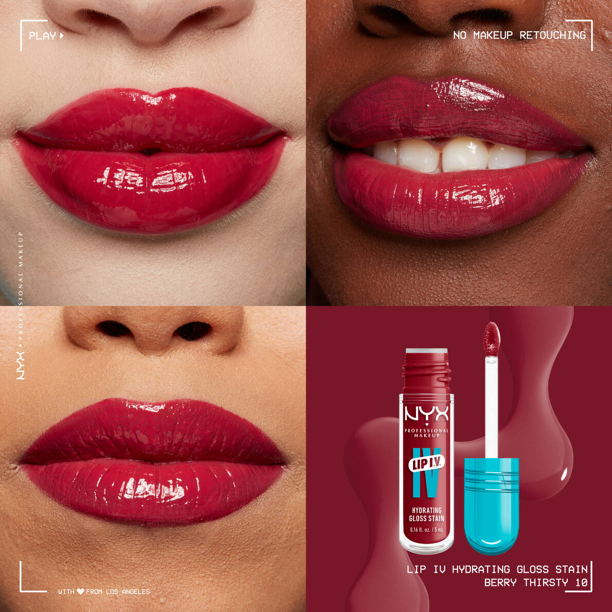 NYX Lip I.V. Hydrating Lip Gloss Stain